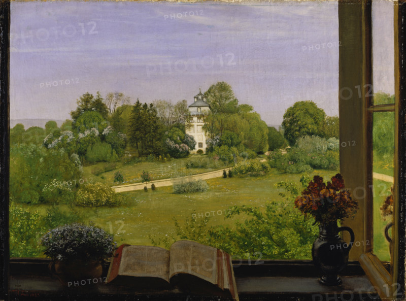 Die Öd View of Holzhausenpark, 1883. Creator: Hans Thoma.