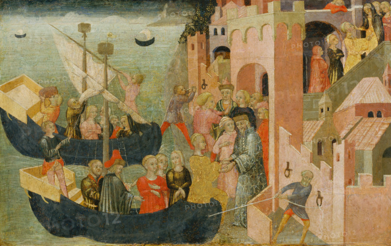 Arrival of Helen in Troy, c1430. Creator: Unknown.