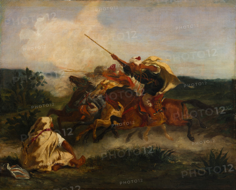 Fantasia arabe, 1833. Creator: Eugene Delacroix.