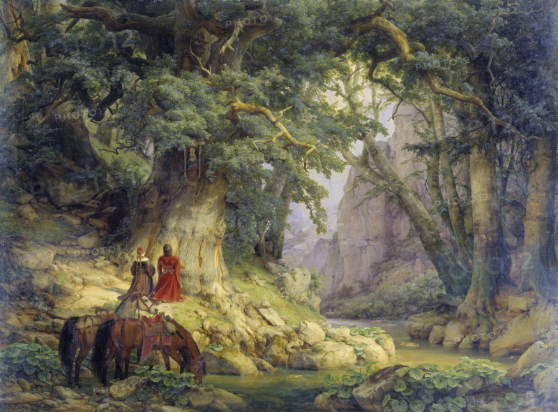 The Thousand-Year-Old Oak, 1837. Creator: Karl Friedrich Lessing.