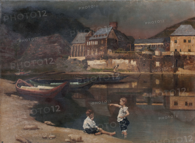 River Scenery, c1889. Creator: Karl von Pidoll.