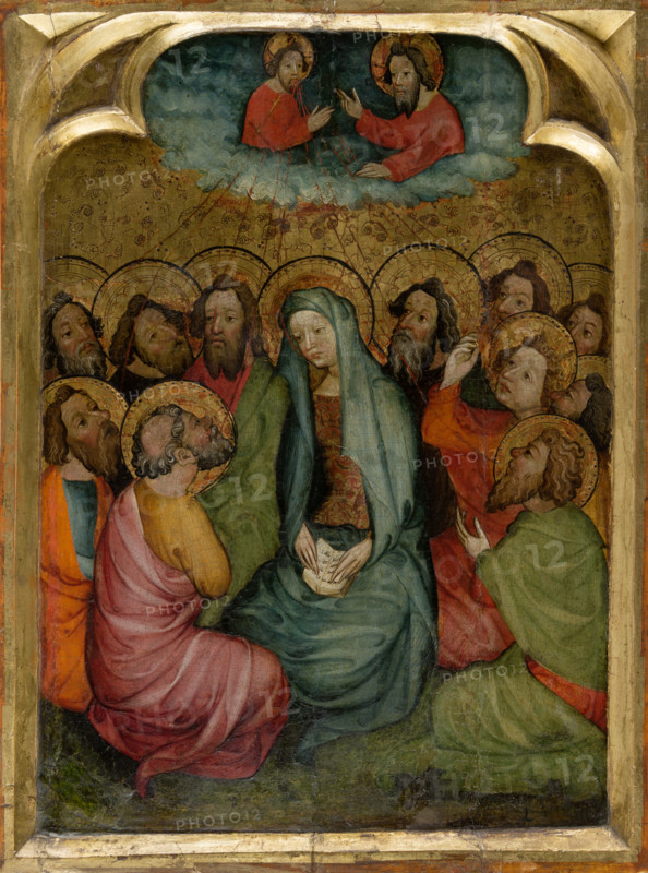 Pentecost, c1420-1430. Creator: Spanish Master first half of the 15th century.