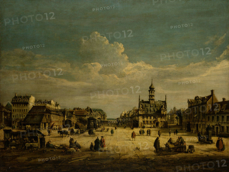 Dresden Neustadt with a View Towards the North, after 1750. Creator: Unknown.