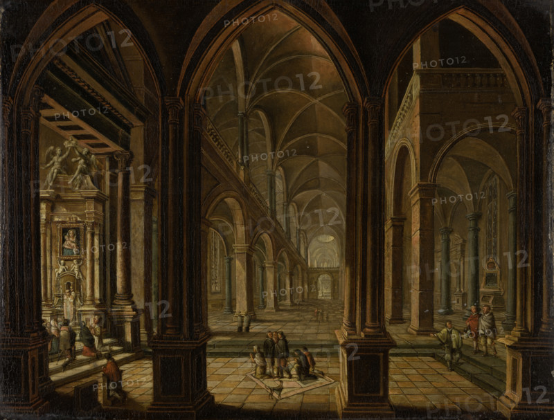 Church Interior, 18th century. Creator: Christian Stocklin.