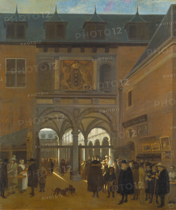 The Stock Exchange in Amsterdam, c1675-1680. Creator: Job Adriaensz Berckheyde.