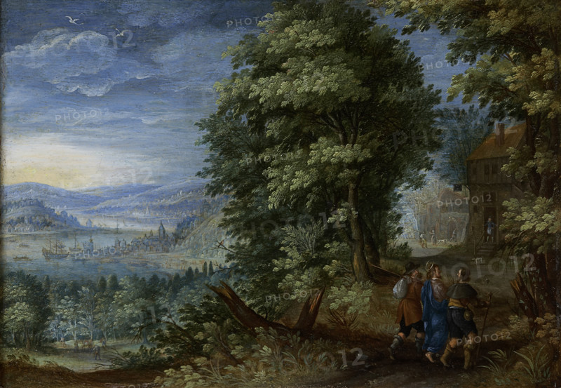 The Walk to Emmaus, c1600. Creator: Flemish Master.