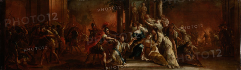 The Death of Priam, c1760. Creator: Johann Andreas Herrlein.