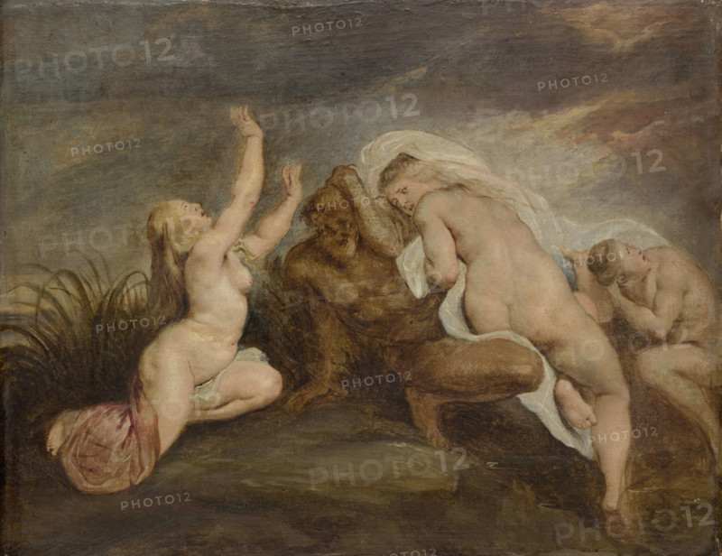 Nymphs and River God (Fragment of a Depiction of the Fall of Phaeton), c1640-1662. Creator: Copy after Peter Paul Rubens.