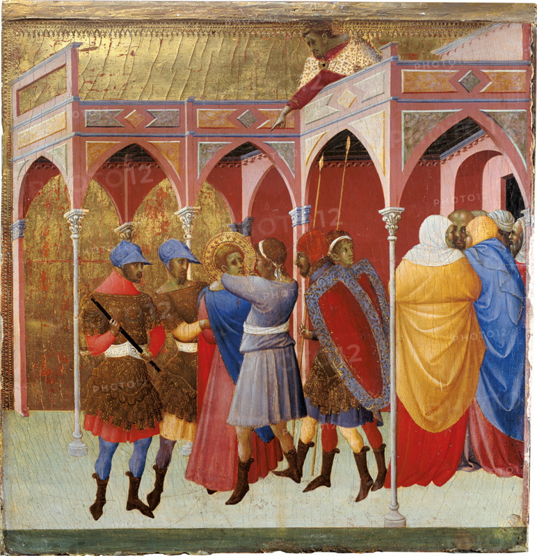The Blinding of St Victor, c1351. Creator: Bartolommeo Bulgarini.