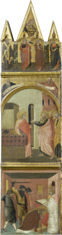 Calling and Martyrdom of Saint Matthew, c1315-1360. Creator: Workshop of Pietro Lorenzetti.