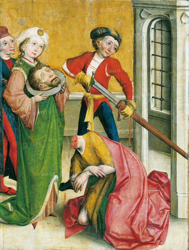 The Decapitation of St John the Baptist, 15th century. Creator: Master of the Eggenburg Altar.