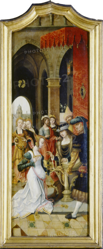 King Solomon Receiving the Queen of Sheba, 1516-1519. Creator: Master of the Von Groote Adoration.