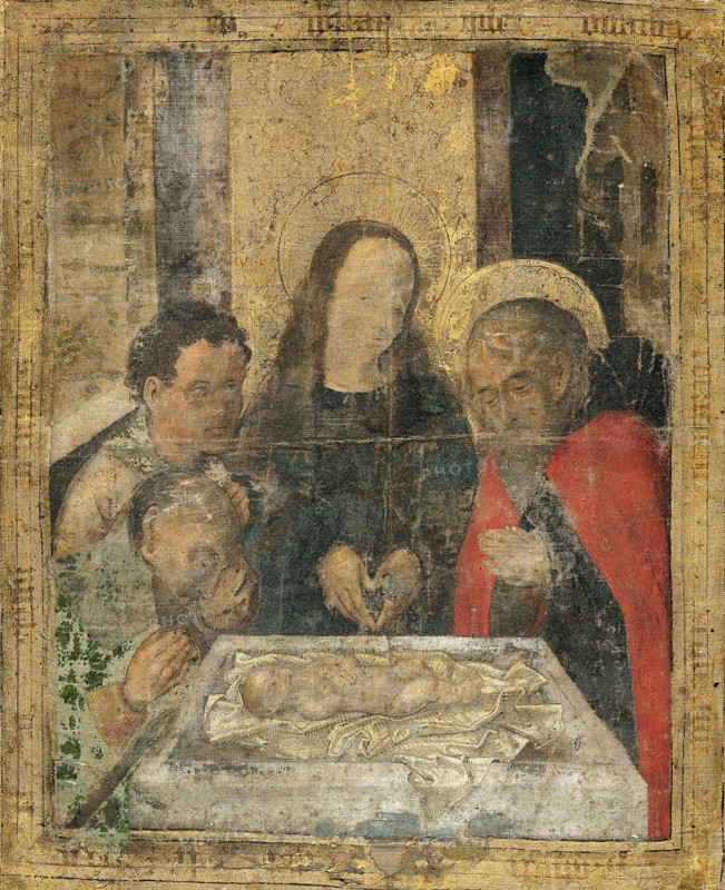 The Adoration of the Shepherds, c1480-1500. Creator: Dutch Master.