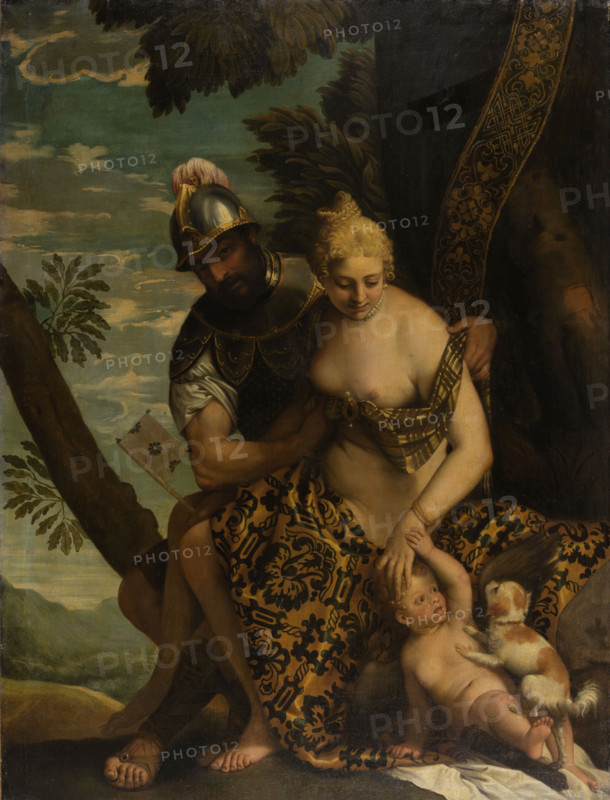 Mars and Venus, after 1580. Creator: Paolo Veronese workshop.