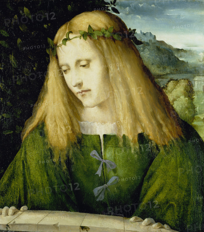 Narcissus at the Fountain, c1510-1511. Creator: Altobello Melone.