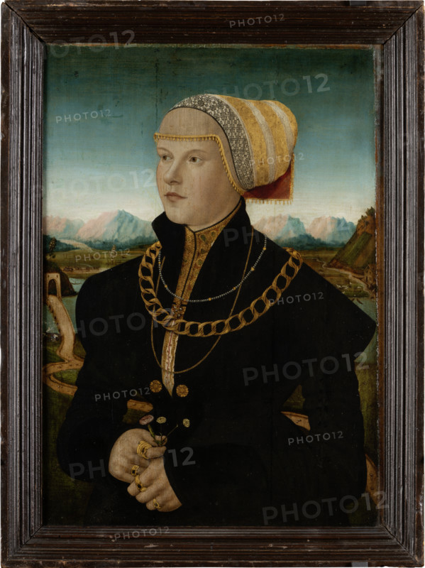 Portrait of Margarete Stralenberg, née Stalburg, 1526. Creator: Conrad Faber von Creuznach.
