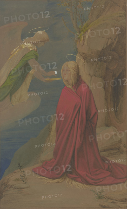 The Communion of Saint Mary Magdalene, 1853. Creator: Eduard von Steinle.