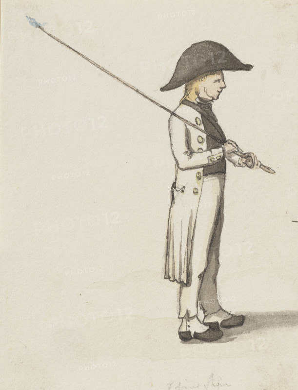A shepherd with a triangular hat, c1840s. Creator: Jakob Dielmann.