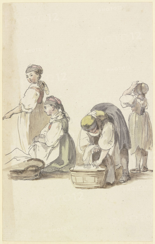 Four farmwomen, c1771-1772. Creator: Georg Melchior Kraus.