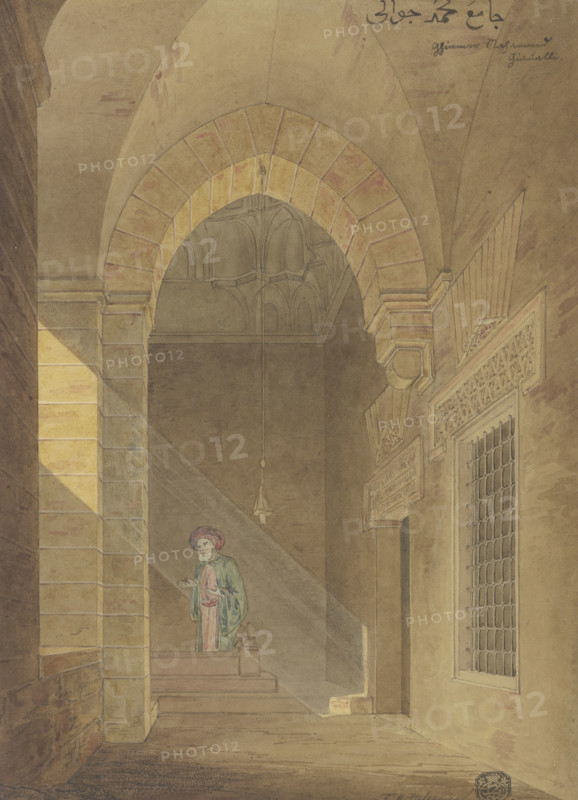 Egyptian prayer room, 1829-1830. Creator: Friedrich Maximilian Hessemer.