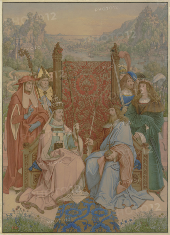 The Holy Roman Empire of the German Nation, 1864. Creator: Eduard von Steinle.