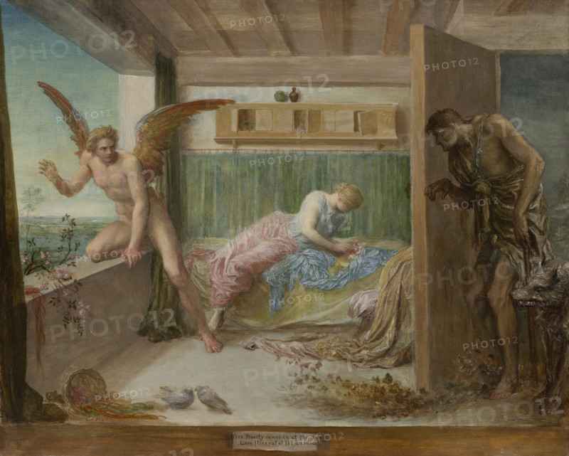 When Poverty Comes in at the Door Love Flies out of the Window, 1892. Creator: George Frederick Watts.