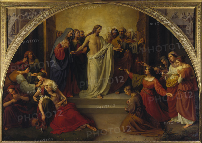 The parable of the wise and foolish virgins, 1842. Creator: Wilhelm Schadow.