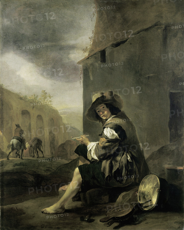 Roman Tinker, c1656. Creators: Adriaen Brouwer, Adriaen van Ostade.