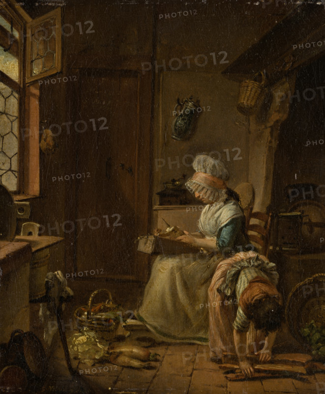 Kitchen Scene, c1783-1803. Creator: Georg Karl Urlaub.