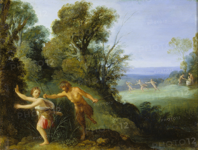 Pan and Syrinx, 1610-1620. Creator: Follower of Adam Elsheimer.