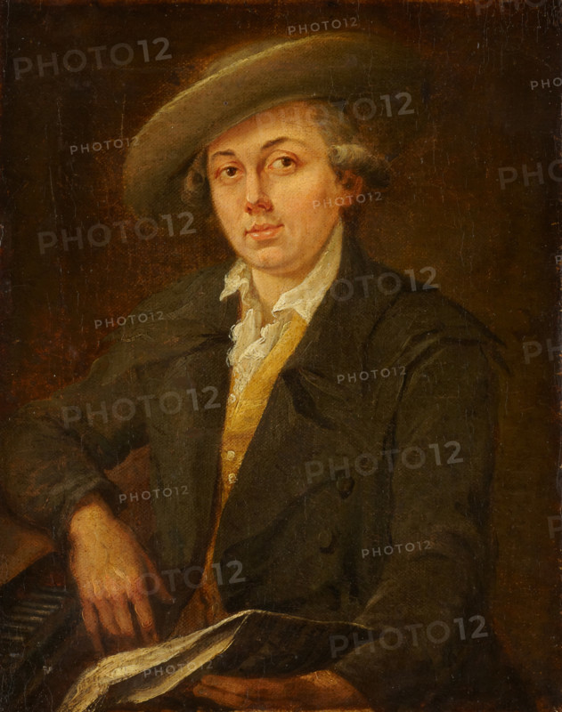 Portrait of a Musician (Portrait of the Composer Joseph Martin Kraus?), 1782. Creator: Johann Georg Schütz.