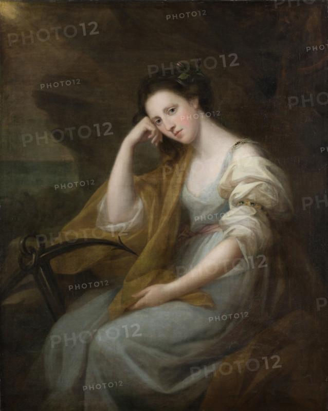 Portrait of Lady Louisa Leveson-Gower (1749/50-1827), later Baroness Macdonald, as Spes, 1767. Creator: Angelica Kauffman.