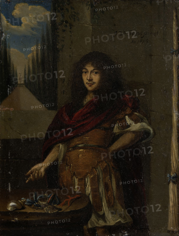 Portrait of a Man in Antique Style Armour, 1675. Creator: Johann Valentin Grambs.