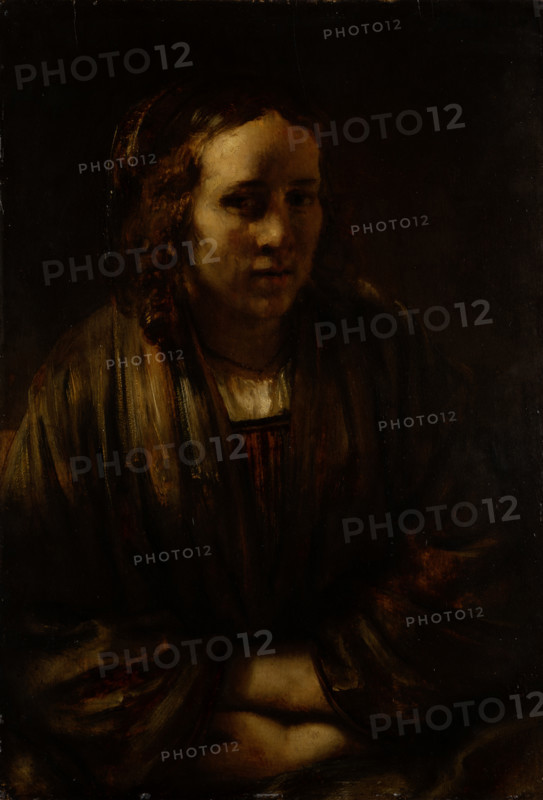Portrait of a Young Woman ("Hendrickje Stoffels"), c1660-1679. Creator: Rembrandt Harmensz van Rijn or Rembrandt imitator?.