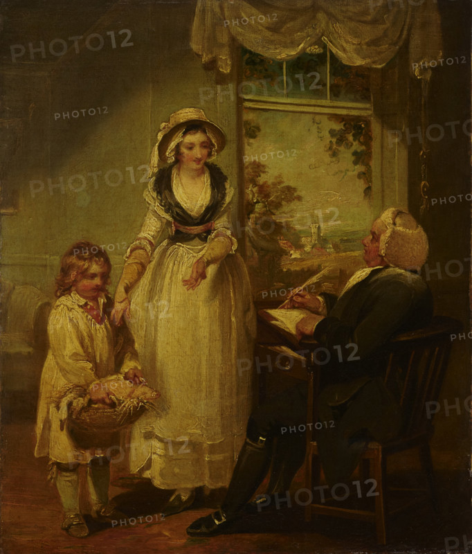 The Vicar of the Parish Receiving His Tithes, before 1793. Creator: Henry Singleton.