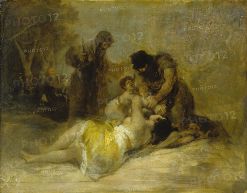Attack on a Woman, 1810-1812. Creator: Francisco Goya.
