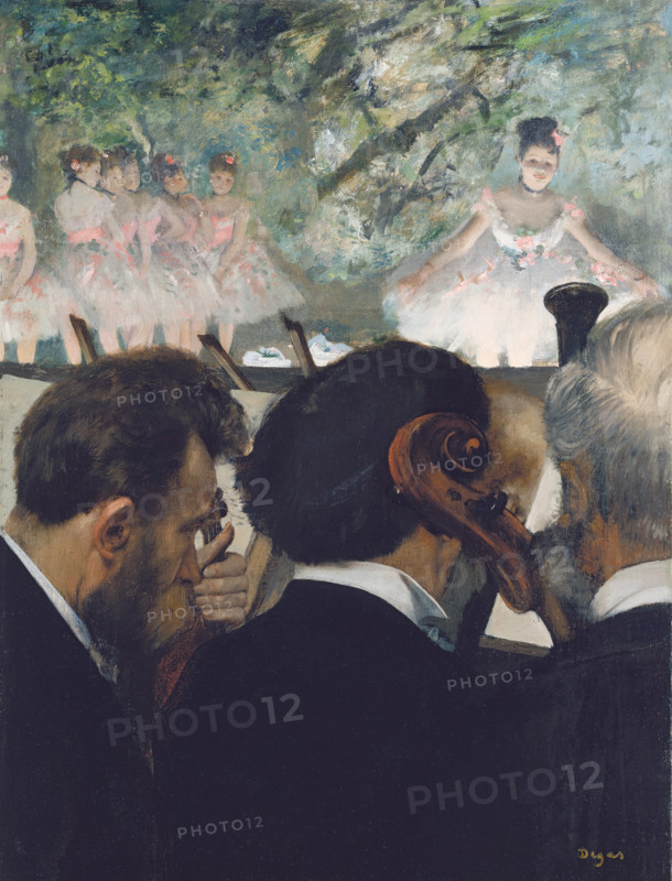 Orchestra Musicians, 1872, (1874-1876). Creator: Edgar Degas.