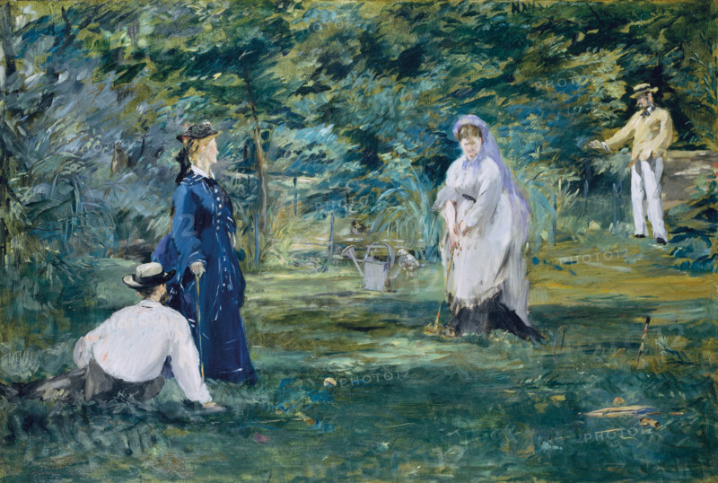 A Game of Croquet, 1873. Creator: Edouard Manet.