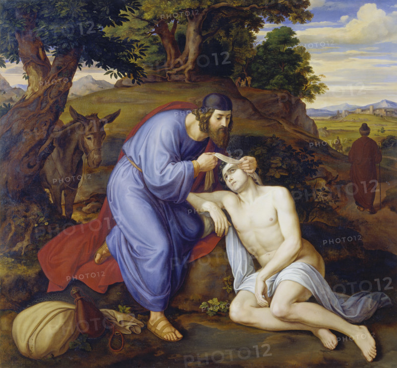 The Good Samaritan, 1833. Creator: Julius Schnorr von Carolsfeld.