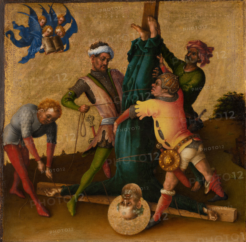 Martyrdom of St Peter, after 1435. Creator: Stephan Lochner.