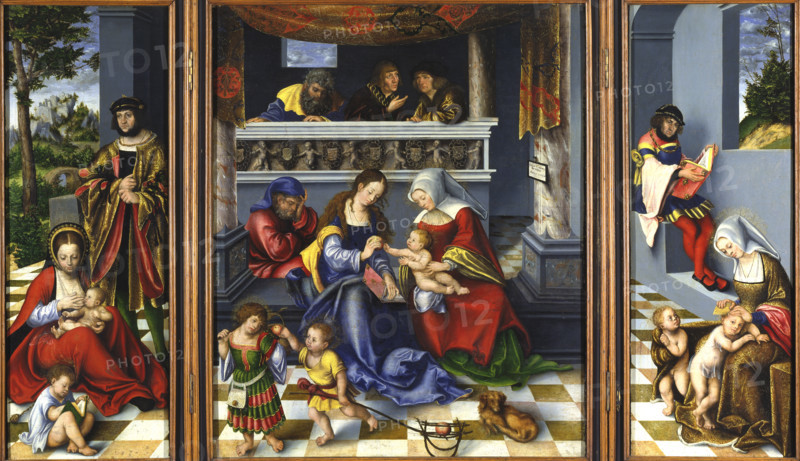 The Holy Kinship (so-called "Torgau Altarpiece"), 1509. Creator: Lucas Cranach the Elder.