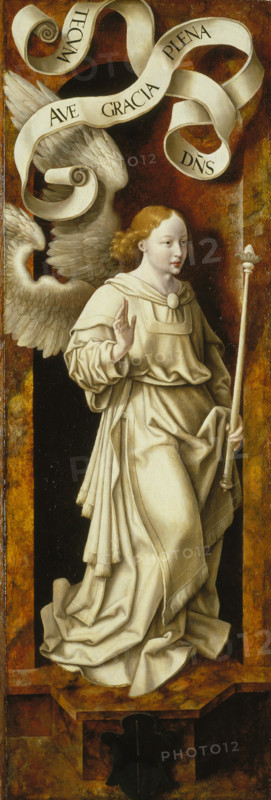 Angel of the Annunciation, 1524. Creator: Joos van Cleve.