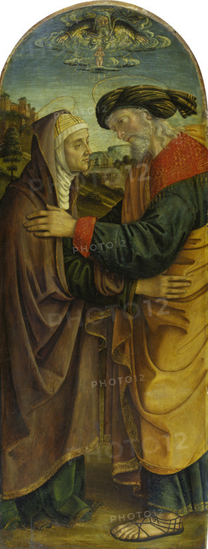 The Meeting at the Golden Gate, c1493-1494. Creator: Macrino d'Alba.