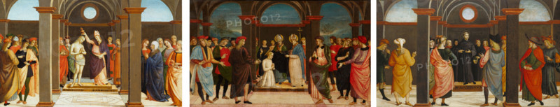 Scenes from the Life of Saint Augustine, c1510. Creator: Umbrian Master.