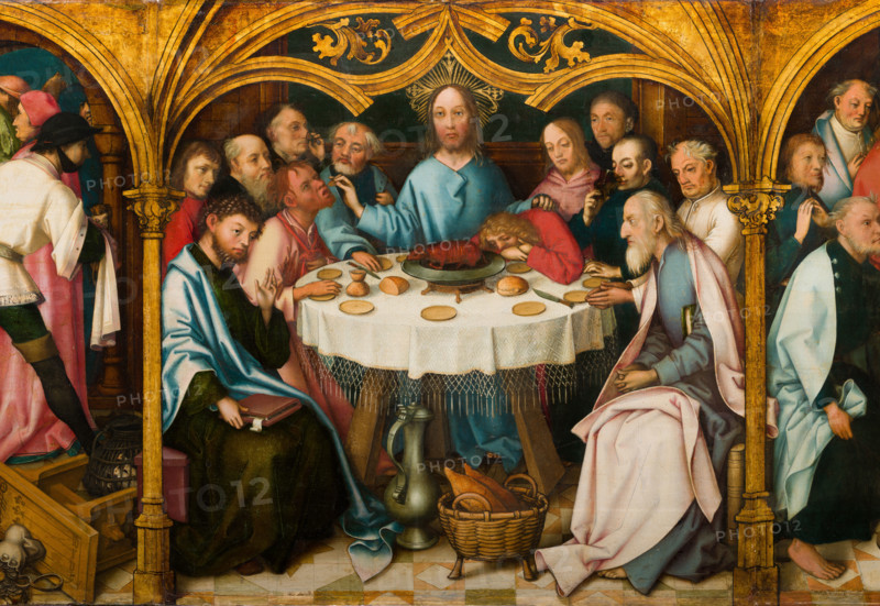The Last Supper, 1501. Creators: Hans Holbein the Elder, Jesus Christ.
