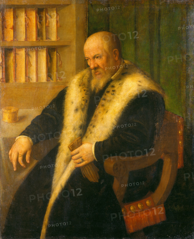 Portrait of a Scholar, 1501-1600. Creator: Style ofMoretto da Brescia.