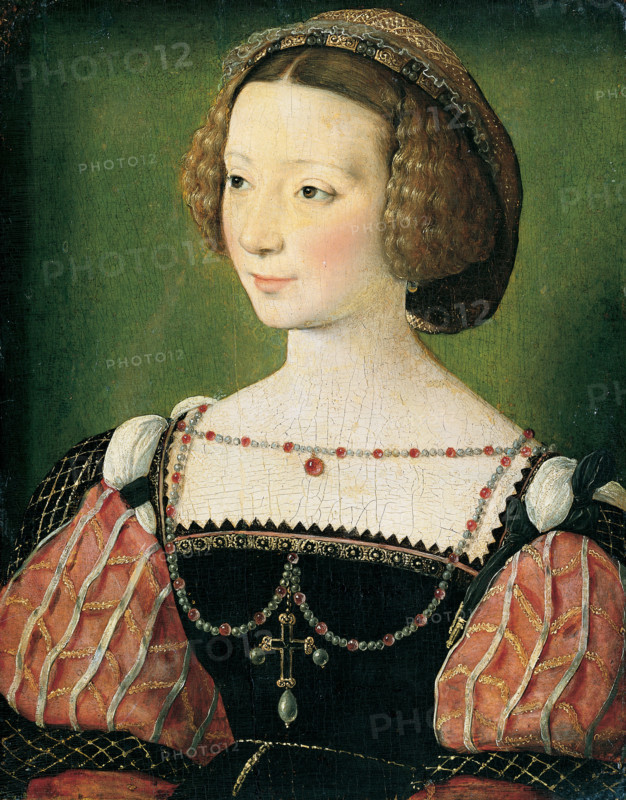 Portrait of Beatrix Pacheco, Countess of Montbel and Entremonts, c1550. Creator: François Clouet circle.