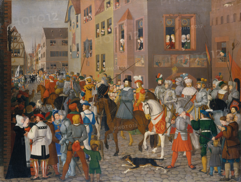 The Entry of King Rudolf of Habsburg into Basel in 1273, 1808-1810. Creator: Franz Pforr.