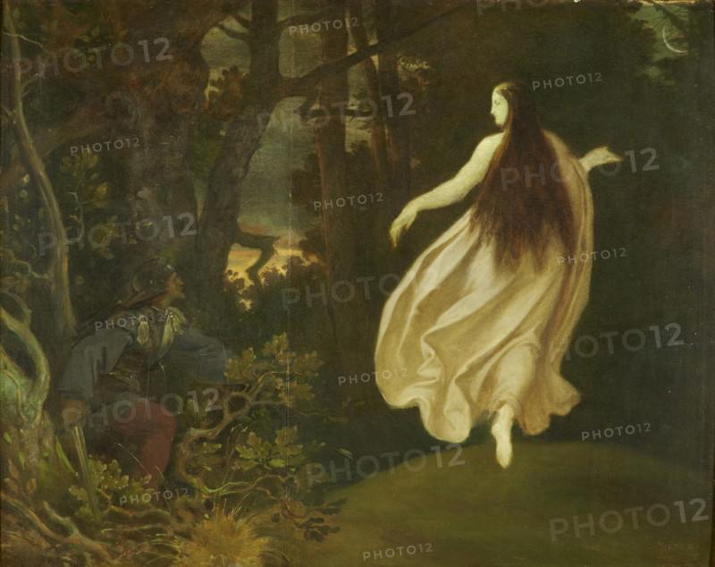 Apparition in the Forest (from Sleeping Beauty), before 1858. Creator: Moritz von Schwind.