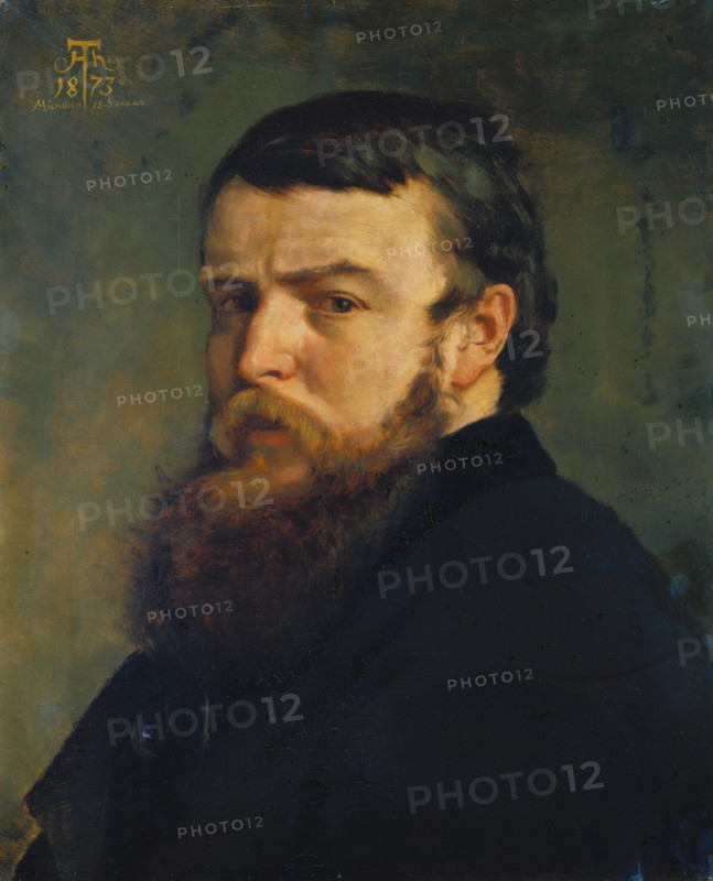 Self-Portrait from Munich, 1873. Creator: Hans Thoma.